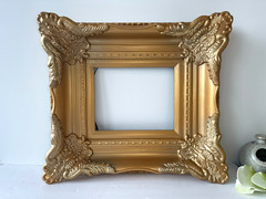 Vintage Ornate Gold Gilt Wood Frame 20″x18″ – Internal 10.15″x8.15″