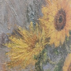 Claude Monet Sunflowers Reproduction Brushstrokes Collection 113/980 Framed Art