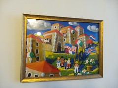 Original Oil framed signed by Daniela Piegai Argentina