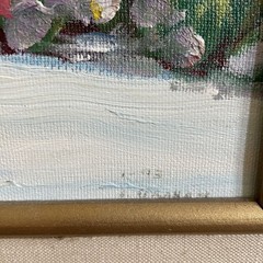 Claude Monet House Giverny France Original Acrylic Painting Framed Canvas 26×22