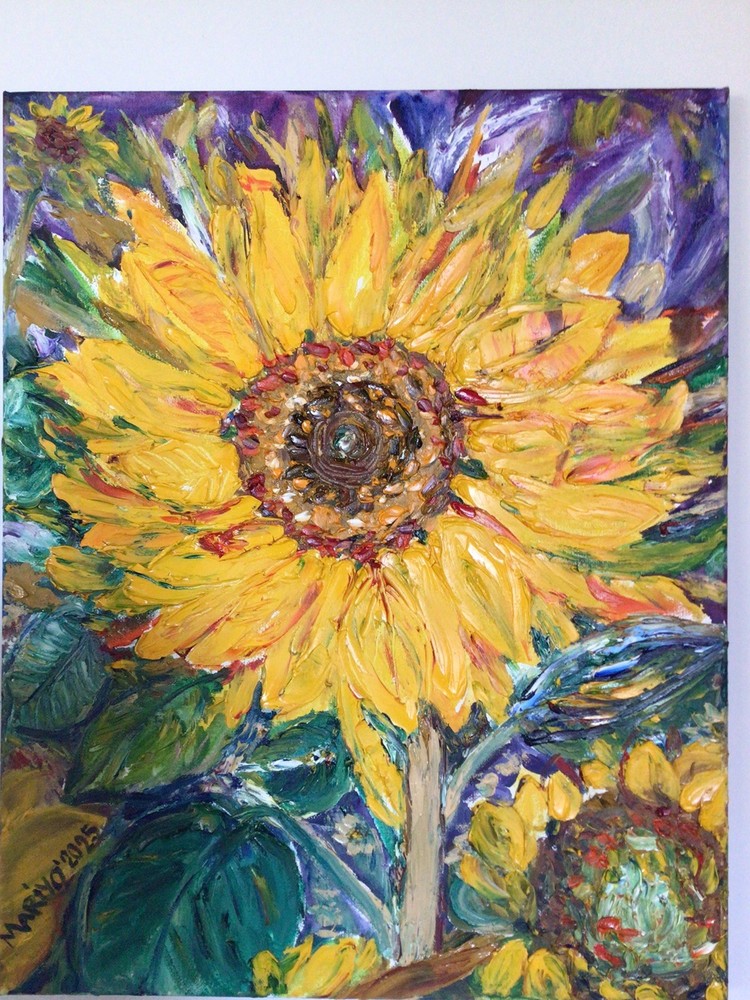 Sunflower 2. Original Oil Painting
