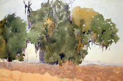 New Orleans Watercolor SAMUEL B CHAPMAN Landscape 1911 9″ x 10″