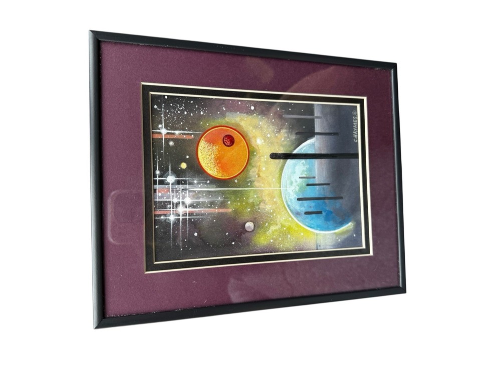 Original Charles H. Haymes Framed Fantasy World Painting Star Dust Signed