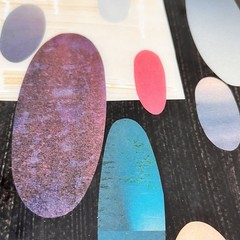 Rex Ray Original Mixed-Media Resin Collage Signed 4/02 #0600 12×16 San Francisco