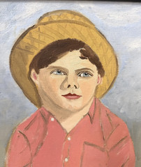 Earle T. Merchant Naive Child Portrait of Brian O’Connor, 1973