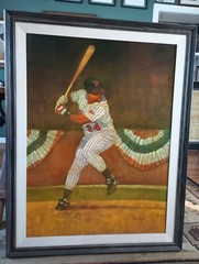 Kirby Puckett HOF 1991 World Series Oil On Gessoed Panel Painting Original Art