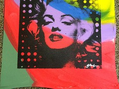 MARILYN MONROE original SILKSCREEN & Acrylic on CANVAS by GAIL RODGERS SIGNED
