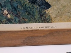 ✨VINTAGE✨ 1876 PIERRE-AUGUSTE RENOIR “A Girl With A Watering Can” – 21” x 27″