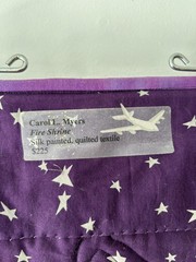 Carol L Myers Fire Shrine Silk Painted Quilted Textile Art
