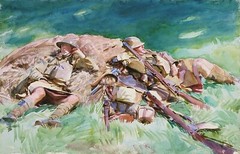 Highlanders Resting at Front Painting by John Singer Sargent Art Reproduction