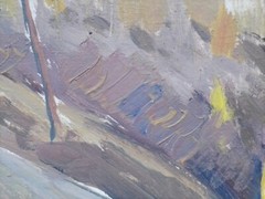Painting by Artist Koshel M. I .Sketch. cardboard oil, 34×24 cm.