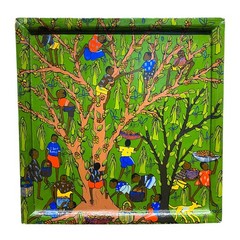 Ajasi Alama Painting Zimbabwe Africa Art Folk Children Decor
