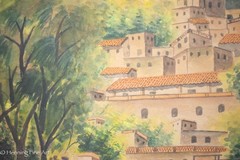 Vintage Painting of the Mexican Village of Taxco Signed Catalan 17.25×13.25″