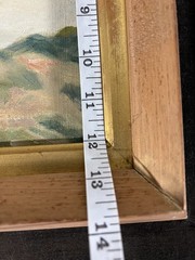1940 Japanese Semi Antique Landscape Oil Painting Vintage Landscape Painting