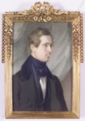 August von Medvey (1812-1870) „Young Russian Gentleman“, important miniature