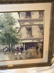 ANDRE GISSON (1921-2003) ORIGINAL OIL PAINTING SIGNED PARIS STREET SCENE
