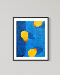 Original Art Ducks In A Pool 8×10 Canvas Abstract Summer Colorful Fun Wall Art