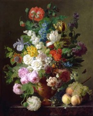 Vase of flowers by Jan Frans van Dael oil painting HD printed on canvas L1835