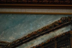 FRAMED SIGNED ORIGINAL OIL COLONIAL BUILDING OLD HAVANA, CUBA ARTIST HECTO VIDAL