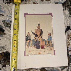 Loren Pahsetopah „Things To Be Remembered“ 1990 NATIVE AMERICAN ART 5 By 7.5