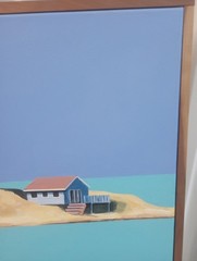 Barbara Breese Winbigler OOAK Wall Painting 25×25 Beach House Modern Framed Art