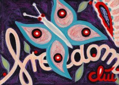 JACQUELINE DITT – Butterfly Freedom 2023 Original Miniature Painting Butterfly