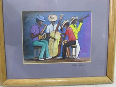 3 J. GEORGE Artist Carribean Culture Pictures-Signed