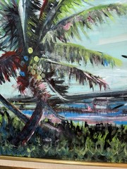 🔥TRACY NEWTON (INDIAN RIVER DR South Beach Bridge)Highwaymen 21×25 Framed