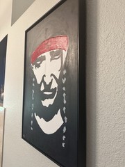 original paintings “Willie Nelson”direct from artist framed