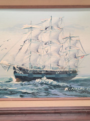 K.MASKELL SMALL SAILING SHIP ORIGINAL OIL ON CANVAS PAINTING 8″ x 10″