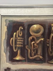 Mid Century Painting Instruments Exhibited Music Modernism Musical Sotomayor