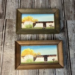 2 VTG 1974 Original Oil Painting Artist Mildred Garms Bosque Farms NM Framed 7