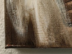 LAËTITIA GUILBAUD (FRENCH) ORIGINAL SIGNED „JOAN COLLINS“ PAINTING ON CANVAS