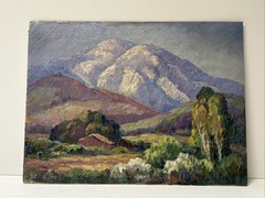 Antique Painting Landscape California Sara Hess 1930’s Impressionist El Capitan