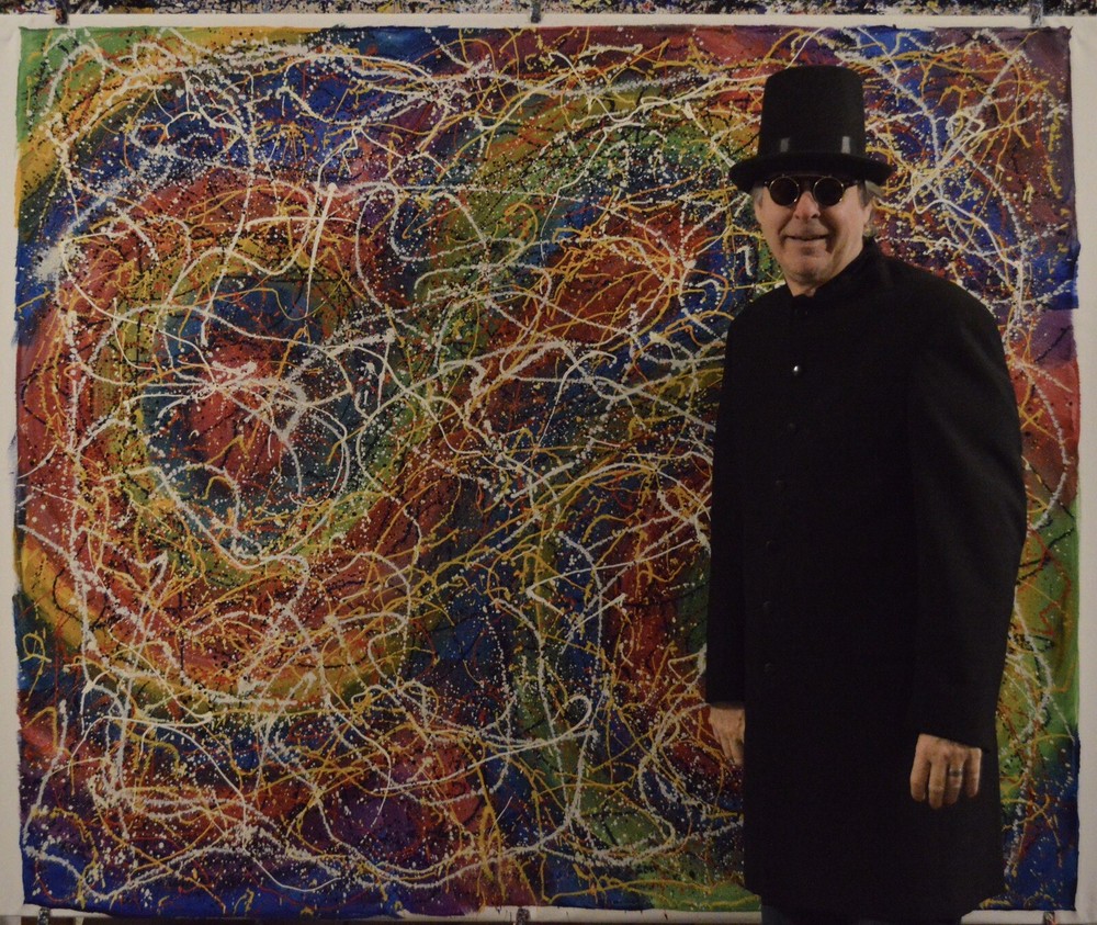 Jackson Pollock style￼￼ Canvas painting￼ 72” X 60”Abstract,Modern,XL, Landscape￼