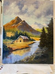 16 x 20 Original Oil Painting on Canvas…..“Ridgeway Barn“