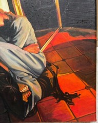 Original PIOT BREHMER ‚Woman Sleeping‘ CONTEMPORARY GERMAN REALISM Oil Painting