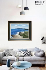 UniqueHomeArt Original Artwork Handmade Painting Wall Art Wood Frame 30in X 26in