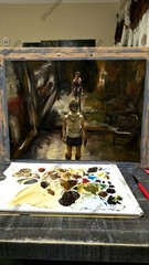 Silent Hill 3 Mirror Room Oil Painting 11×15 Signed By Artist