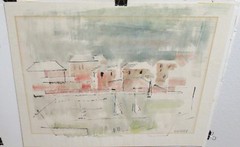 ALFRED BIRDSEY ORIGINAL WATERCOLOR BERMUDA LANDSCAPE PAINTING (E)