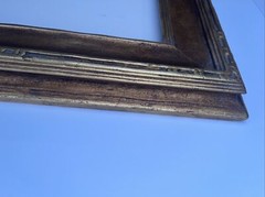 FRAME FOR PAINTING PRINT PHOTO ART 16 BY 20 INCHES WOOD ORNATE ANTIQUE WIDE GOLD