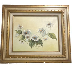 White Daisies- Elva ~ (20″ x17″)