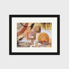 Earthen Echoes 1, Abstract Original Painting, 5×7 Inch Unframed Art AMBER K