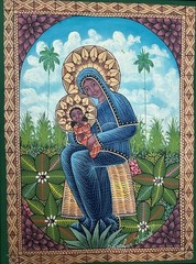 Haitian Painting by Saincilus Ismael signed, framed 12 x 16