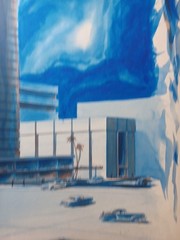 1960’s Org Watercolor Desing Rendering Commercial Mulit Story Complex RRGTS