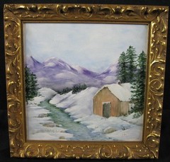1958 Marguerite Johnson Cheyenne, WY Painted Tile Cabin