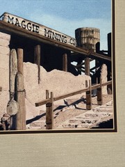 MINE PAINTING MINING AMERICAN REGIONALISM GHOST TOWN REALISTIC LISTED FAMOUS