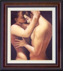 TOP Hand Painted Original Oil Painting Art Young Male Nude On Canvas 20″x24″