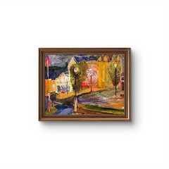 Rainy Night Jazz Unique Abstract Expressionism Wall Art