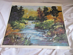 Tranquility Original Pastel Landscape Painting Attributed Kristen Olsen Signed